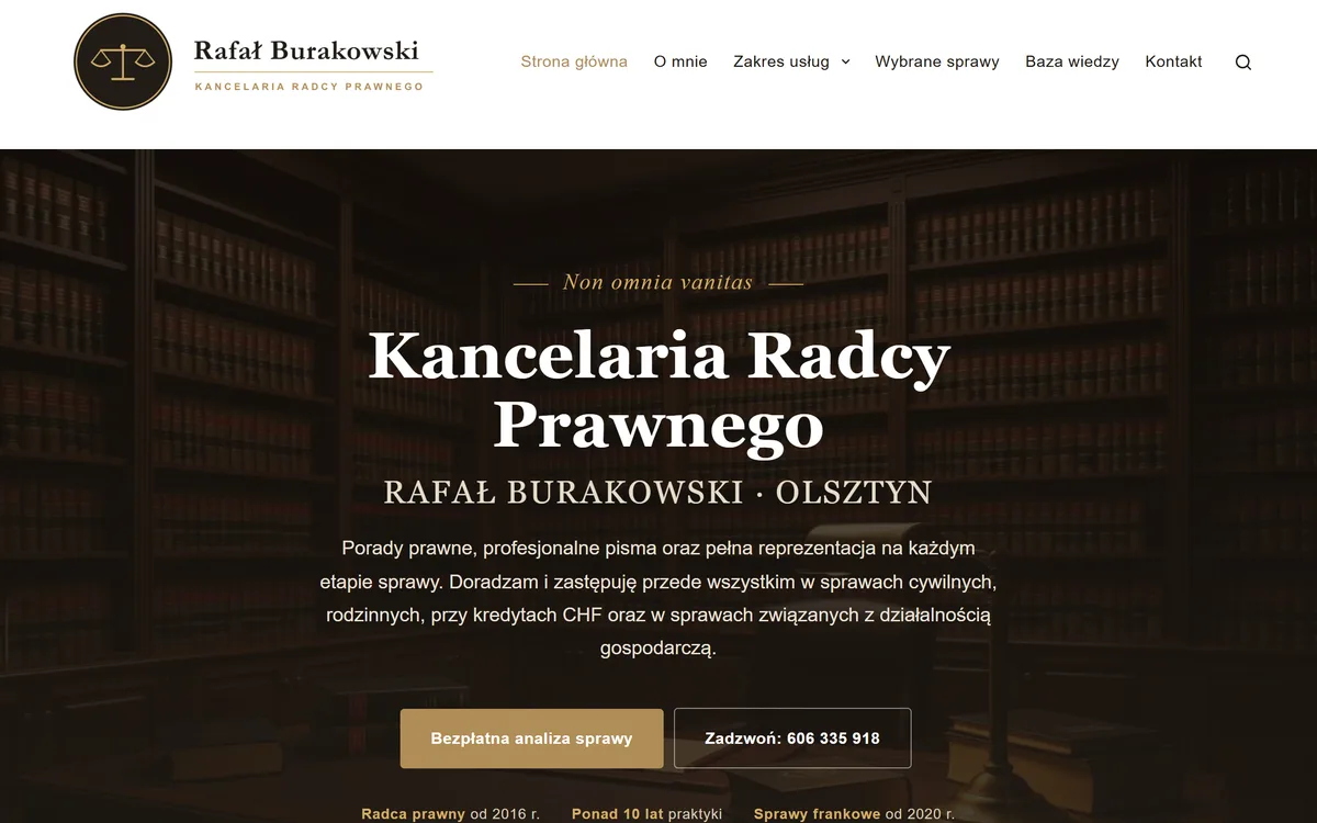 Kancelaria r. pr. Rafał Burakowski – realizacja agencjaitp
