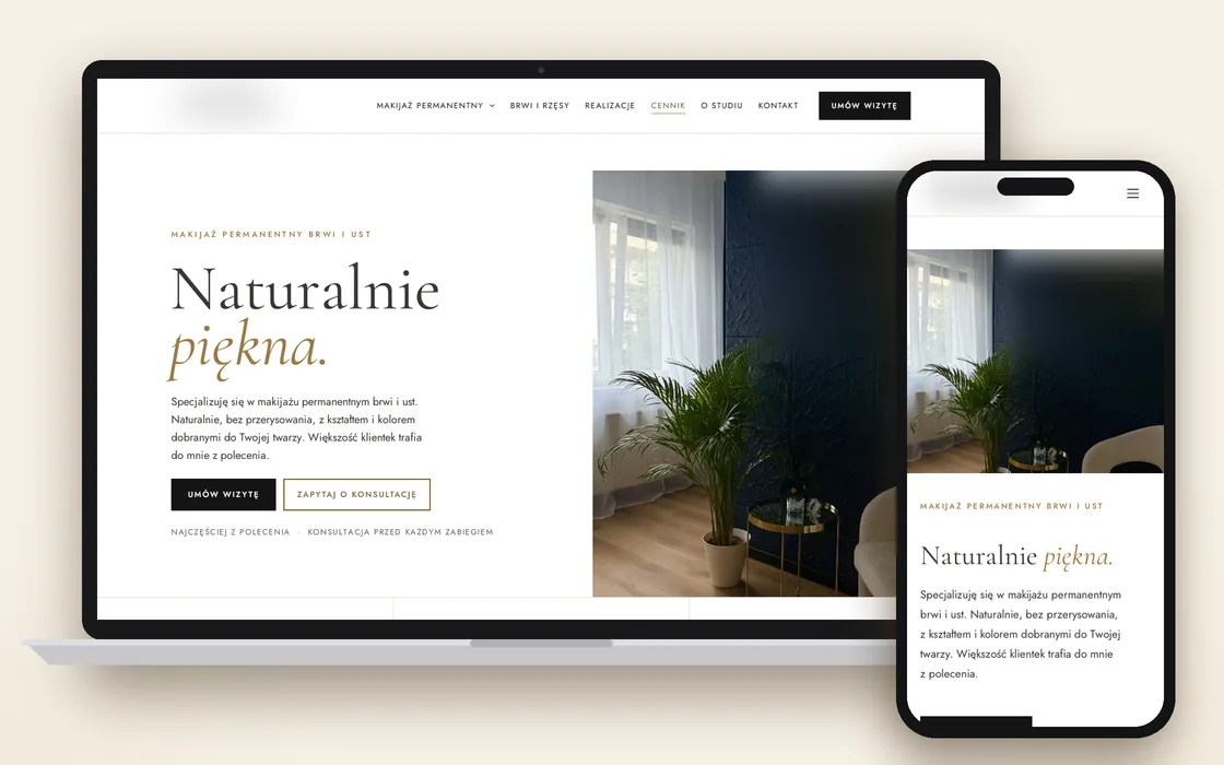 Studio makijażu permanentnego - realizacja agencjaitp